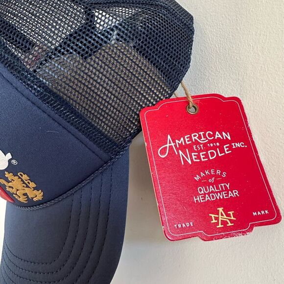 Coors Banquet Miller American Needle Navy Valin Mesh Trucker Hat Adjustable Cap - Picture 2 of 4